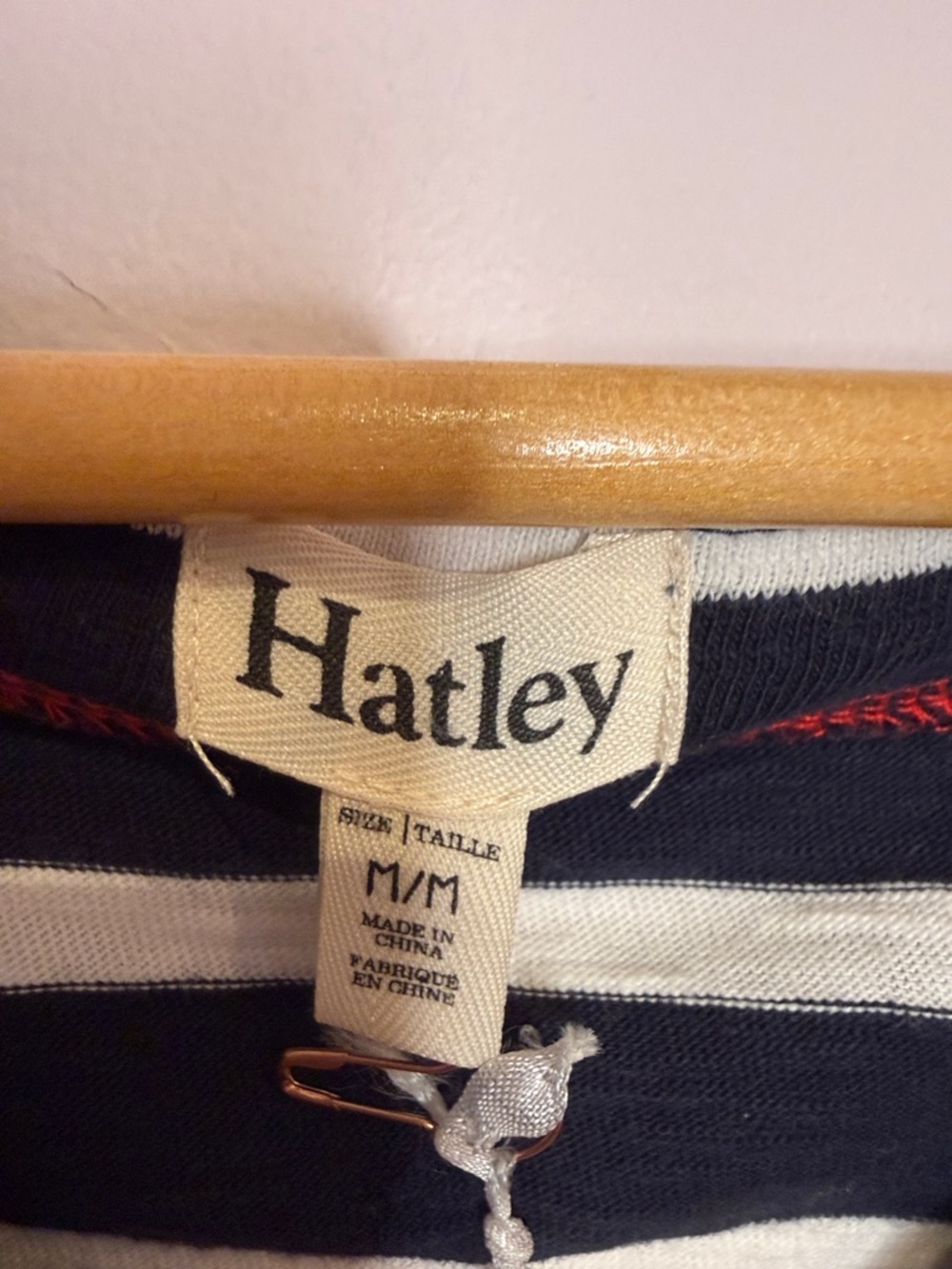 Hatley Navy & White Striped Midi Dress with V-Notch - Picture 7 of 9